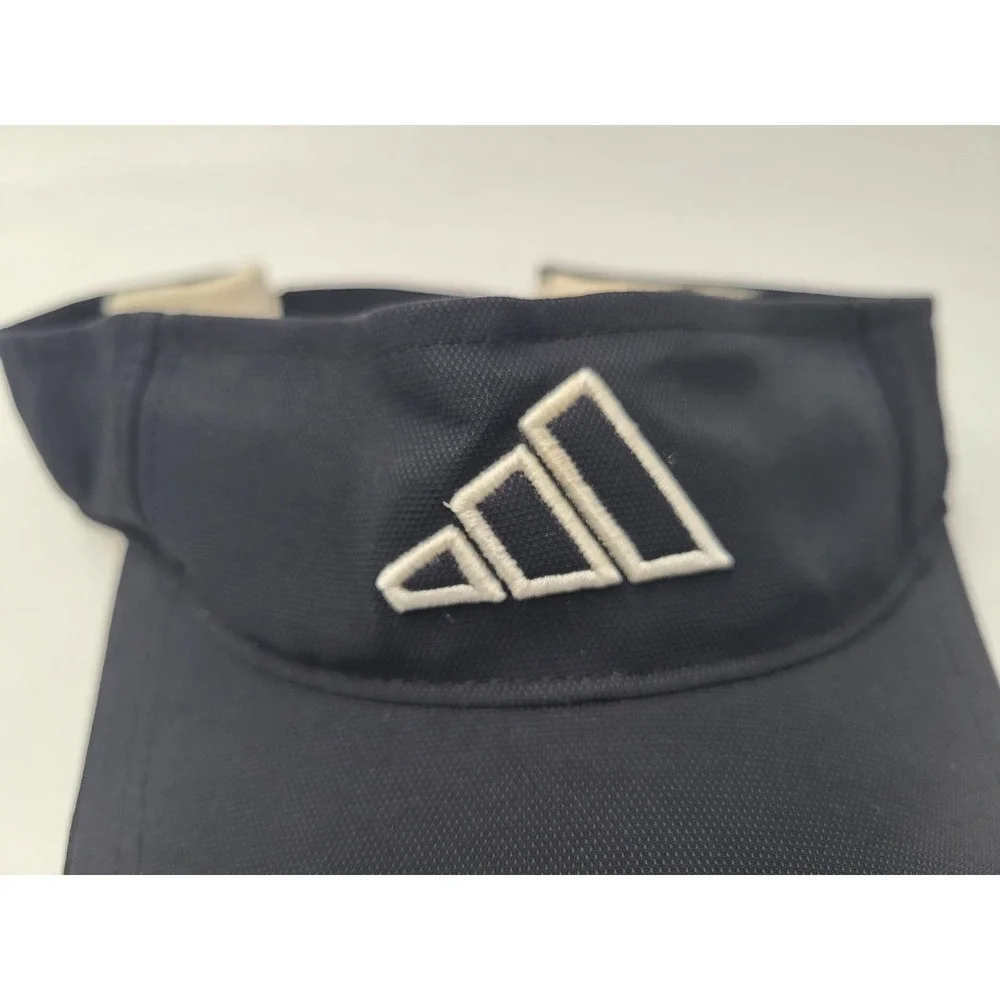 Vintage Adidas Sun Golf Visor Adjustable (Fits Small) Hat Cap Nylon Tennis Black